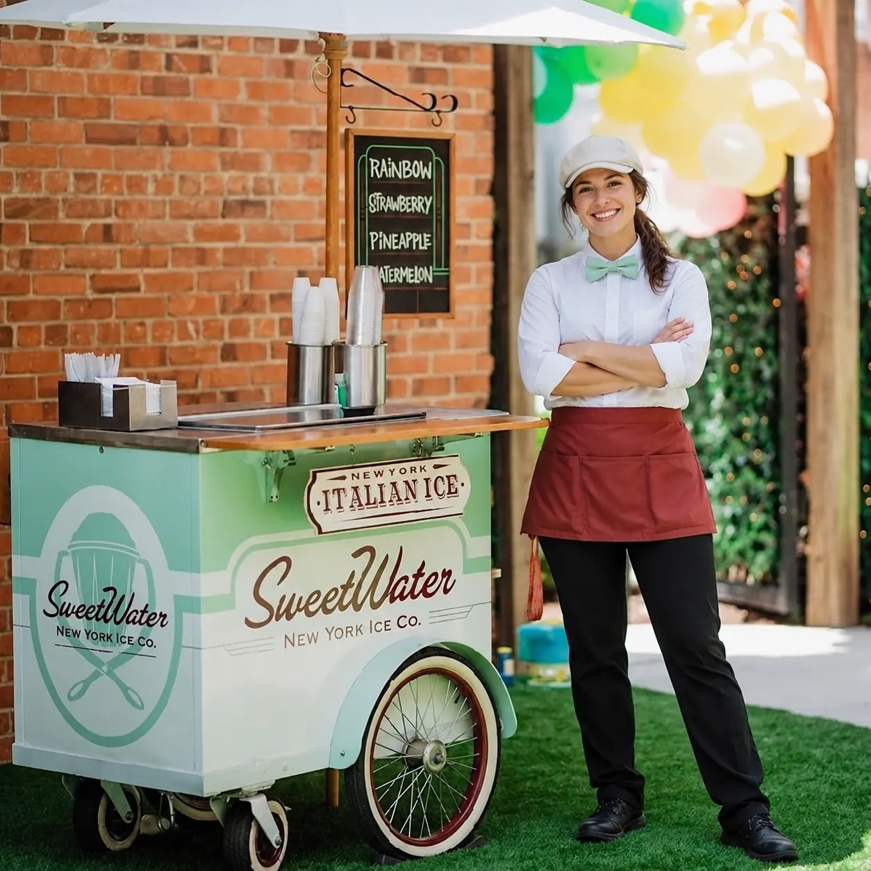 SweetWater Ices cart and vintage catering service